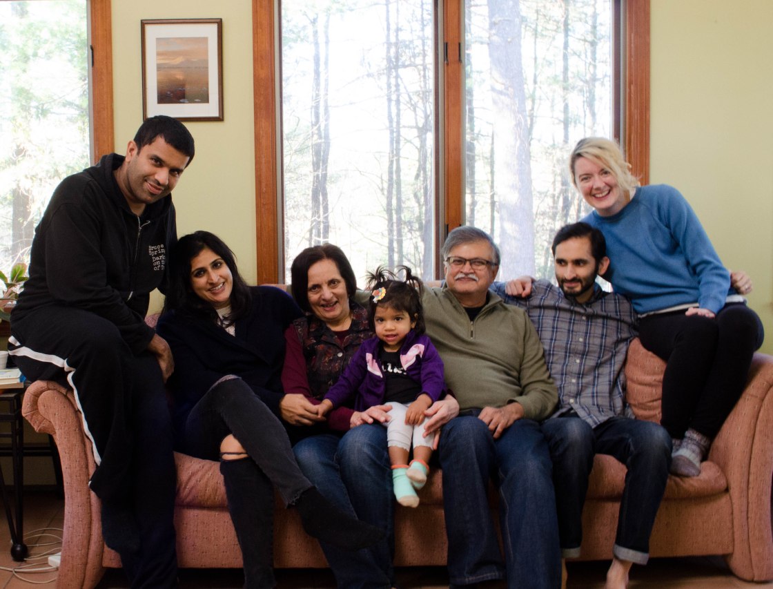 The Boghani Family 2017 Right to Left Katie, Amar, Ashok Boghani Ramona, Meera, Ami and Hardeep